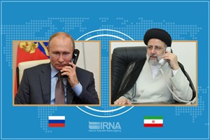 در گفتگوی تلفنی با «ولادیمیر پوتین» رئیس جمهور روسیه; رئیسی: زمینههای ارتقای روابط اقتصادی فراهم است/ پوتین: تجارت ایران و روسیه ۷۷درصد رشدیافت