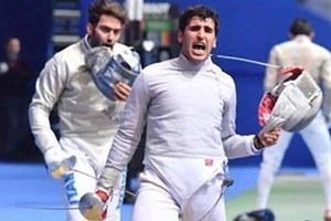 شمشیربازی قهرمانی آسیا - چین پیروزی تیم اسلحه سابر ایران مقابل ژاپن و صعود به فینال