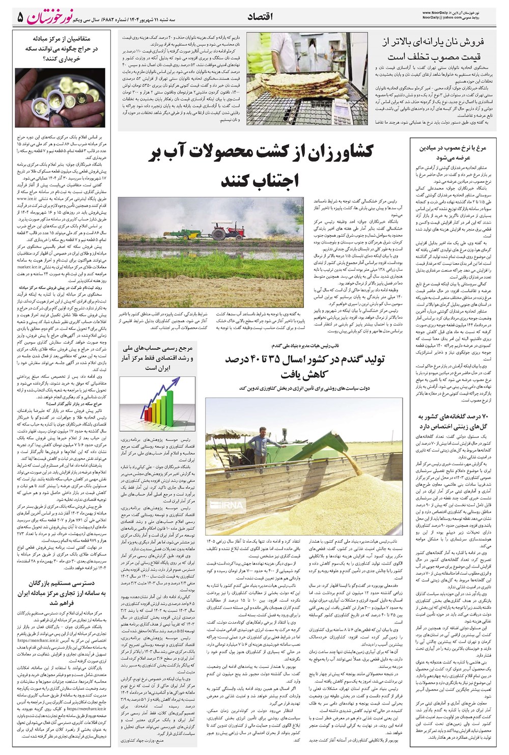 روزنامه تاریخ ۱۲ شهریور ۱۴۰۴